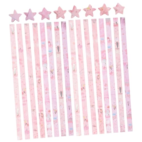 Gatuida 540 Stück DIY Origami Stern Papierstreifen Leuchtende Faltpapier für Kreative Bastelarbeiten Geeignet für Innen und Außendekoration mit Bunten Mustern und Einfachem Umgang von Gatuida