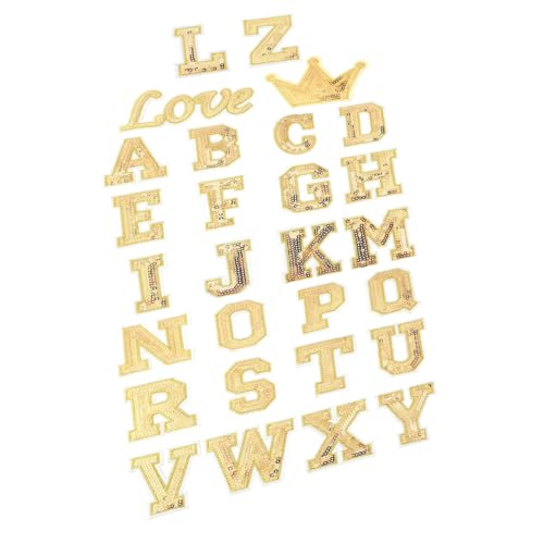 Gatuida 56 Stück Teiliges Goldfarbene Buchstaben Patches zum Aufbügeln und Aufnähen Applikationen für Kleidung Taschen DIY Bastelprojekte Langlebige Textile Flicken Dekorative Alphabet Gatuida 56 Stück Teiliges Goldfarbene Buchstaben Patches zum Aufbügeln und Aufnähen Applikationen für Kleidung Taschen DIY Bastelprojekte Langlebige Textile Flicken Dekorative Alphabet von Gatuida