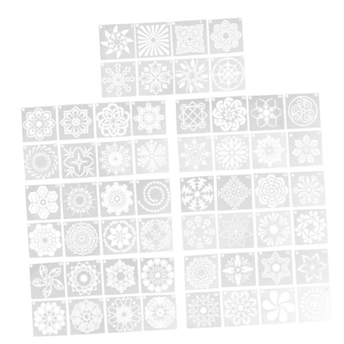 Gatuida 56 Stück Teiliges Mandala Schablonenset aus Langlebigem Material Hohldurchbrochene Malvorlagen Vielseitig für Wandbemalung Acrylmalerei und Kreative DIY Dekorationen für Gatuida 56 Stück Teiliges Mandala Schablonenset aus Langlebigem Material Hohldurchbrochene Malvorlagen Vielseitig für Wandbemalung Acrylmalerei und Kreative DIY Dekorationen für von Gatuida