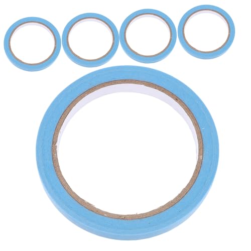 Gatuida 5Rollen Fünf Farbiges Klebeband DIY Abdeckbänder für Bastelarbeiten Geschenkverpackungen und Heimwerkerprojekte Einfach zu Handhaben Leicht Abziehbar von Gatuida