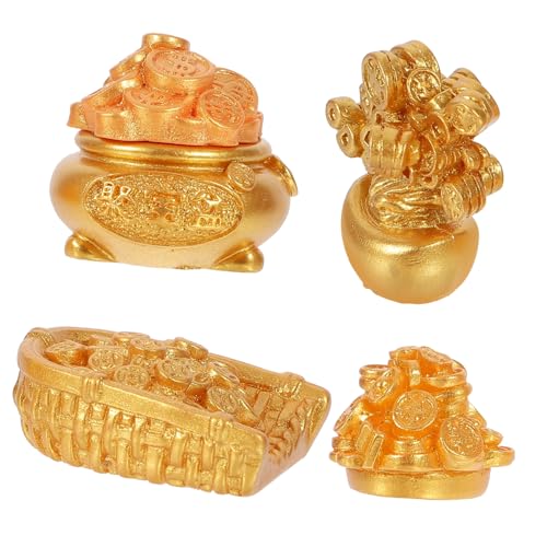 Gatuida 5St Schatz- kulich Form Chinese New Year Decoration goldene Desktop Dekoration Desk Decoration Miniaturen Feng-Shui-Figur frühlingsfest Szene Schatz Dekoration Plastik Gatuida 5St Schatz- kulich Form Chinese New Year Decoration goldene Desktop Dekoration Desk Decoration Miniaturen Feng-Shui-Figur frühlingsfest Szene Schatz Dekoration Plastik von Gatuida