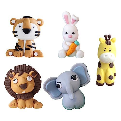 Gatuida 5Stücke Cartoon Tierform Kuchendekoration Für Kreative Geburtstagskuchen Giraffe Tiger Elefant Und Hase Niedliche Tortenschmuck Für Kindergeburtstagsfeiern Gatuida 5Stücke Cartoon Tierform Kuchendekoration Für Kreative Geburtstagskuchen Giraffe Tiger Elefant Und Hase Niedliche Tortenschmuck Für Kindergeburtstagsfeiern von Gatuida