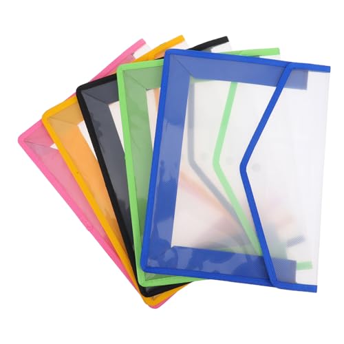 Gatuida 5Stücke Fächermappen aus Wasserdichtem Kunststoff Dokumenten Organizer für Schule und Büro Bunter Aktenordner mit Mehreren Fächern Leicht und Tragbar für Quittungen Gatuida 5Stücke Fächermappen aus Wasserdichtem Kunststoff Dokumenten Organizer für Schule und Büro Bunter Aktenordner mit Mehreren Fächern Leicht und Tragbar für Quittungen von Gatuida