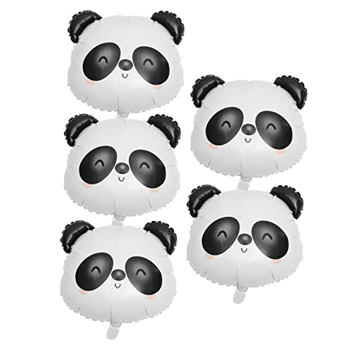 Gatuida 5Stücke Panda Folienballons Exquisites Ballondekor für Kindergeburtstag Partydekoration und Fotoshootings Lebendige und Ansprechende Panda Themenballons von Gatuida