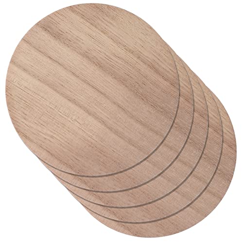 Gatuida 5Stücke Unvollendete Runde Holzscheiben für DIY Handwerksprojekte Naturholz Kreise Untersetzer für Bastelarbeiten und Mehr von Gatuida