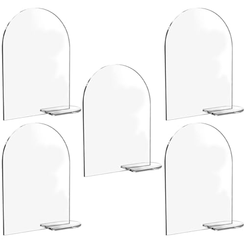 Gatuida 5er-set Tischkarte Aus Acryl Verkaufsstand Hochzeitszeichen Ereignisse Also Wünschen Herzstück Tischdekoration Steht Veranstaltungsdekor Kartenhalter Platzieren Braut- Anzeige von Gatuida
