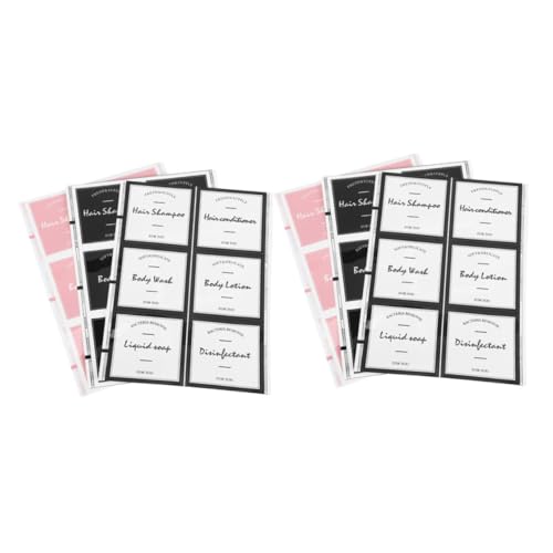Gatuida 6 Blätter Badezimmer Etiketten für Shampoo Spender Flaschen Abziehbare Aufkleber für Duschgel Handseife Lotion Behälter Wasserbeständig Minimalistisches Design Leicht zu Entfernen Gatuida 6 Blätter Badezimmer Etiketten für Shampoo Spender Flaschen Abziehbare Aufkleber für Duschgel Handseife Lotion Behälter Wasserbeständig Minimalistisches Design Leicht zu Entfernen von Gatuida