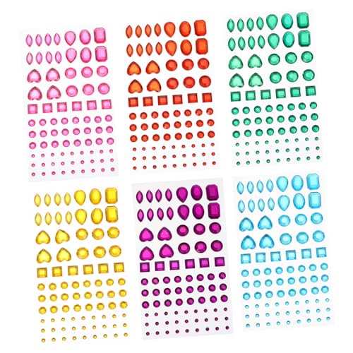Gatuida 6 Blätter Selbstklebende Acryl Strasssteine Kristall Diamant Aufkleber für DIY Schmuck Deko Buntes Glänzendes Design Hautfreundlich und Vielseitig für Bastelprojekte Gatuida 6 Blätter Selbstklebende Acryl Strasssteine Kristall Diamant Aufkleber für DIY Schmuck Deko Buntes Glänzendes Design Hautfreundlich und Vielseitig für Bastelprojekte von Gatuida