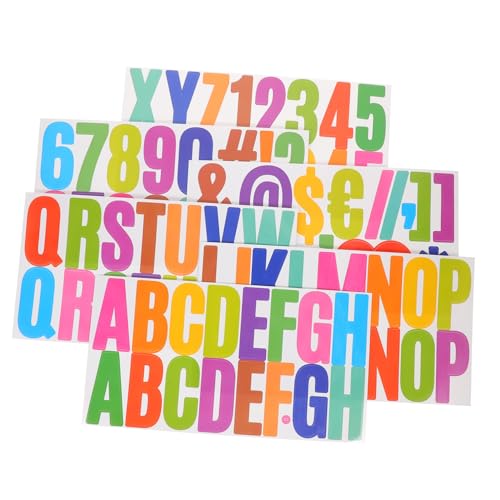 Gatuida 6 Blätter Selbstklebende Buchstaben und Zahlen Sticker Farbige Alphabet Aufkleber für DIY Basteln Scrapbooking Dekoration von Flaschen Briefkästen Schränken und Türen Gatuida 6 Blätter Selbstklebende Buchstaben und Zahlen Sticker Farbige Alphabet Aufkleber für DIY Basteln Scrapbooking Dekoration von Flaschen Briefkästen Schränken und Türen von Gatuida