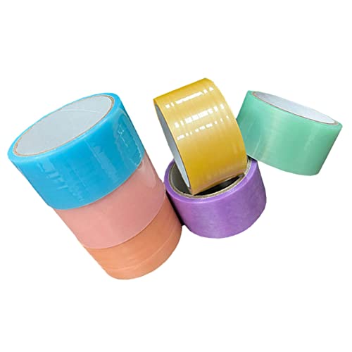 Gatuida 6 Rollen Bunte Klebebänder zum Stressabbau Vielseitiges Klebriges Spielzeugband Leicht Sicher und Praktisch für Farben Breit Entspannen von Gatuida