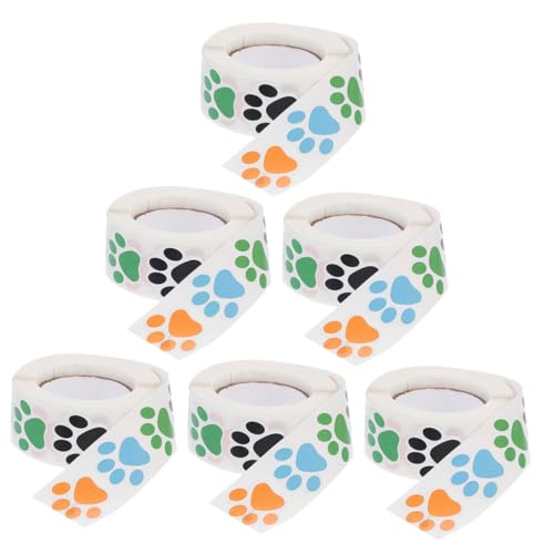 Gatuida 6 Rollen Hundepfoten Aufkleber Selbstklebend Starke Haftung Kupferpapier Dekorative Tierpfoten Sticker für Schulranzen Geschenkverpackungen Raumdekoration Platzsparend Gatuida 6 Rollen Hundepfoten Aufkleber Selbstklebend Starke Haftung Kupferpapier Dekorative Tierpfoten Sticker für Schulranzen Geschenkverpackungen Raumdekoration Platzsparend von Gatuida