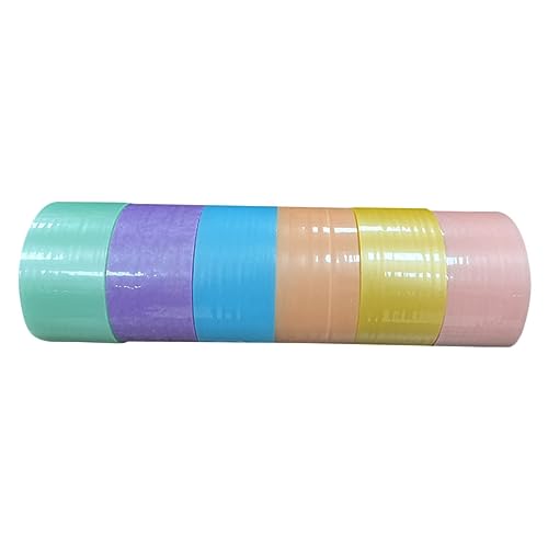 Gatuida 6 Rollen Klebebänder für Farbenfrohe DIY Klebetapes Dekompressionsspielzeug für Stressabbau Geschenkidee für und Familie von Gatuida