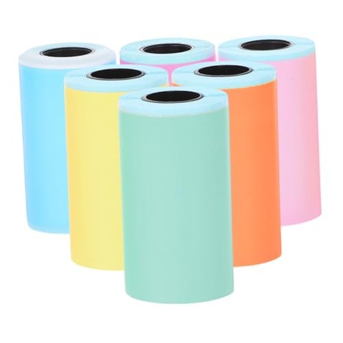 Gatuida 6 Rollen Mini Thermopapier Selbstklebend für Mini Drucker Aufkleber Etiketten Fotos Vielseitig Verwendbar Farbig Tragbar für DIY Projekte Gatuida 6 Rollen Mini Thermopapier Selbstklebend für Mini Drucker Aufkleber Etiketten Fotos Vielseitig Verwendbar Farbig Tragbar für DIY Projekte von Gatuida