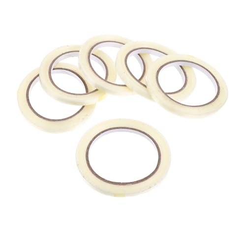 Gatuida 6 Rollen Transparentes Glasfaser klebeband Breit Reißfest Selbstklebend Hochhaftend Feuchtigkeitsbeständig Multifunktionales Fixier Baumaterial für Elektronik und Lithiumbatterien von Gatuida