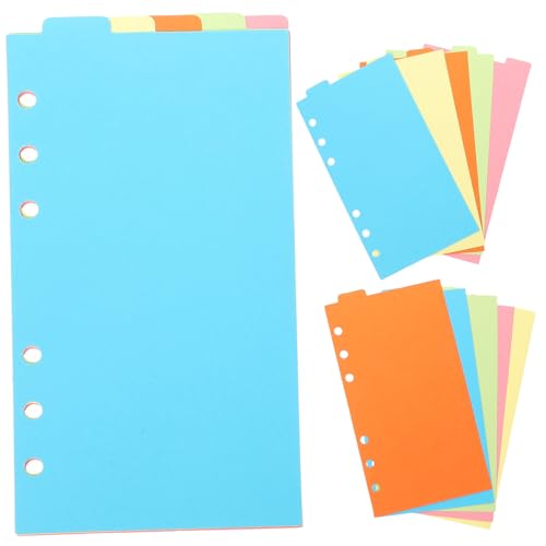 Gatuida 6 Sätze Farbige Ringbuch registerblätter Langlebige Index teiler für Schule und Büro Glatte Oberfläche Praktische Nachfüllpapier organizer für Studenten und Angestellte Gatuida 6 Sätze Farbige Ringbuch registerblätter Langlebige Index teiler für Schule und Büro Glatte Oberfläche Praktische Nachfüllpapier organizer für Studenten und Angestellte von Gatuida