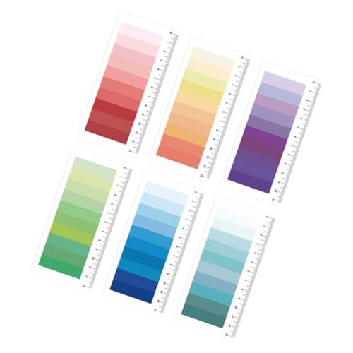 Gatuida 6 Sätze Farbverlauf Sticky Tabs Multifunktionale Haftmarker für Büro Schule Dünne Klebende Seitenmarkierer Praktische Tragbare Notizzettel für Dokumente und Bücher Gatuida 6 Sätze Farbverlauf Sticky Tabs Multifunktionale Haftmarker für Büro Schule Dünne Klebende Seitenmarkierer Praktische Tragbare Notizzettel für Dokumente und Bücher von Gatuida