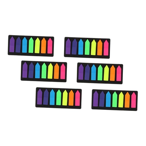 Gatuida 6 Sätze Multipurpose Haftnotizzettel Bunte Fluoreszierende Selbstklebend Vielseitig als Memo Label Sticker und Lesezeichen für Büro Schule und Zuhause von Gatuida