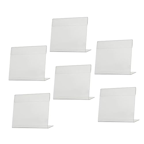 Gatuida 6 Stück Acryl Preisschildhalter Transparent Stabil für Supermarkt Büro Ladengeschäft Vielseitig Einsetzbar Langlebig und Klar Sichtbar Gatuida 6 Stück Acryl Preisschildhalter Transparent Stabil für Supermarkt Büro Ladengeschäft Vielseitig Einsetzbar Langlebig und Klar Sichtbar von Gatuida