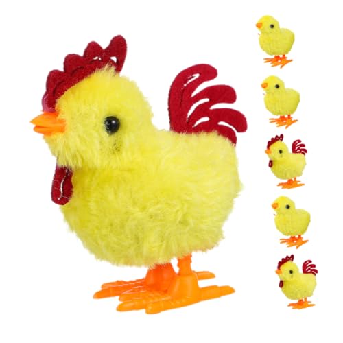 Gatuida 6 Stück Auf dem Uhrwerk Küken Plüschspielzeug Farm Tiere handspielzeug lustiges Osterdekoration Aufziehspielzeuge Gastgeschenke für Ostern Plastik Yellow Gatuida 6 Stück Auf dem Uhrwerk Küken Plüschspielzeug Farm Tiere handspielzeug lustiges Osterdekoration Aufziehspielzeuge Gastgeschenke für Ostern Plastik Yellow von Gatuida