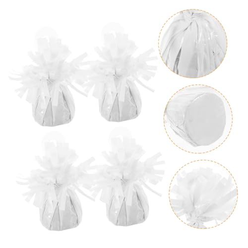 Gatuida 6 Stück Ballongewicht für Hochzeiten Geburtstagsfeiern und Besondere Anlässe Effektive Beschwerer für Helium und Latexballons Weiß von Gatuida