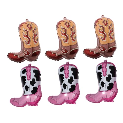 Gatuida 6 Stück Cowgirl Stiefel Ballons für Western Geburtstagsparty Rodeo Bachelorette Party Deko Wiederverwendbar und Einfach Aufzuhängen Gatuida 6 Stück Cowgirl Stiefel Ballons für Western Geburtstagsparty Rodeo Bachelorette Party Deko Wiederverwendbar und Einfach Aufzuhängen von Gatuida