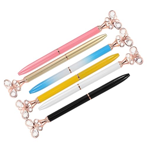 Gatuida 6 Stück Diamond Butterfly Stift Erwachsene Schüttgut Schmetterling Rollenstift Diamond -Kugelschreiber Stifte aus Metall Büro Briefpapier Schulbedarf von Gatuida