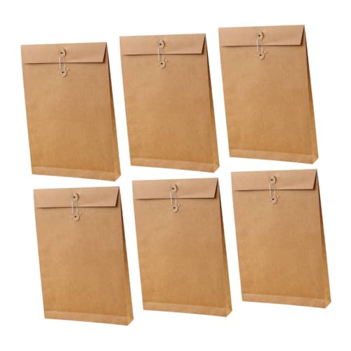 Gatuida 6 Stück Dokumententaschen aus Kraftpapier Große Kapazität Quadratischer Boden Business Aufbewahrungstasche Papiermappe für Büro Schule Reise Dokumentenorganizer Gatuida 6 Stück Dokumententaschen aus Kraftpapier Große Kapazität Quadratischer Boden Business Aufbewahrungstasche Papiermappe für Büro Schule Reise Dokumentenorganizer von Gatuida