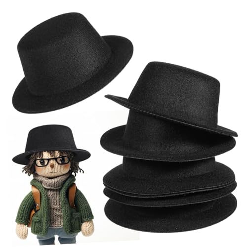 Gatuida 6 Stück Handgefertigter Zylinder-Embryo Mini Gefühlt Puppenhut Weihnachten schmucklos winzig Hut Puppe Schneemann-Hut-Ornamente kleine Hutpuppen Schneemann Gezogenes Tuch Schwarz Gatuida 6 Stück Handgefertigter Zylinder-Embryo Mini Gefühlt Puppenhut Weihnachten schmucklos winzig Hut Puppe Schneemann-Hut-Ornamente kleine Hutpuppen Schneemann Gezogenes Tuch Schwarz von Gatuida