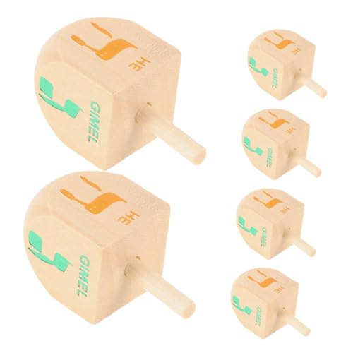 Gatuida 6 Stück Kreisel Dreidel Für Chanukka-Dreidel Dreidel-Spiel Spinning Top Toy Handgemachtes Für Mini Dreidels Dreidles Wohnkultur Holz Gatuida 6 Stück Kreisel Dreidel Für Chanukka-Dreidel Dreidel-Spiel Spinning Top Toy Handgemachtes Für Mini Dreidels Dreidles Wohnkultur Holz von Gatuida