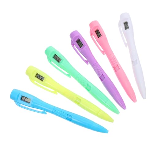 Gatuida 6 Stück Kugelschreiber mit Integriertem Timer Blaue Mine Robuste Kunststoffkonstruktion Examfreundlicher Schreibstift für Schüler und Büro Stilvolles Design Zeitsparendes Gatuida 6 Stück Kugelschreiber mit Integriertem Timer Blaue Mine Robuste Kunststoffkonstruktion Examfreundlicher Schreibstift für Schüler und Büro Stilvolles Design Zeitsparendes von Gatuida