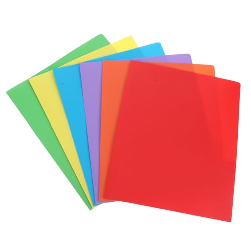 Gatuida 6 Stück Kunststoffordner mit Prongs Schnellhefter für Büro und Schule Farbige Manilla Faltordner zur Effektiven Dokumentenorganisation Gatuida 6 Stück Kunststoffordner mit Prongs Schnellhefter für Büro und Schule Farbige Manilla Faltordner zur Effektiven Dokumentenorganisation von Gatuida