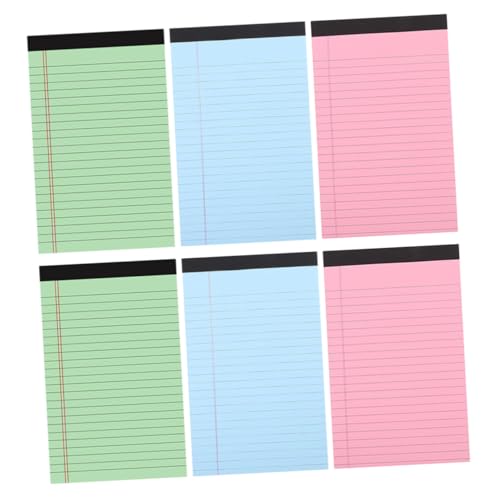 Gatuida 6 Stück Linierte Legal Pads Abreißbare Notizblöcke in Grün Blau Praktisch Glatte Schreiboberfläche Stabile Bindung für Büro Studium Handliche Memo blöcke Gatuida 6 Stück Linierte Legal Pads Abreißbare Notizblöcke in Grün Blau Praktisch Glatte Schreiboberfläche Stabile Bindung für Büro Studium Handliche Memo blöcke von Gatuida