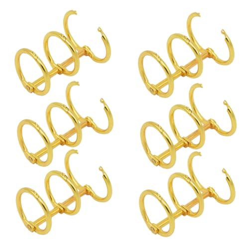 Gatuida 6 Stück Metall Binder Ringe Innendurchmesser Goldene Buchbinderinge für DIY Notizbuch Lose Organizer für Studenten Künstler Büro Gatuida 6 Stück Metall Binder Ringe Innendurchmesser Goldene Buchbinderinge für DIY Notizbuch Lose Organizer für Studenten Künstler Büro von Gatuida