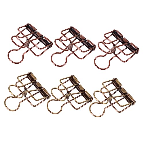 Gatuida 6 Stück Metallklammern für Akte office organizer büro organizer ordner Papierklammern Klemmen organisieren goldene Büroklammern Exquisite Testpapiermappe Büroklammern testen Eisen Gatuida 6 Stück Metallklammern für Akte office organizer büro organizer ordner Papierklammern Klemmen organisieren goldene Büroklammern Exquisite Testpapiermappe Büroklammern testen Eisen von Gatuida