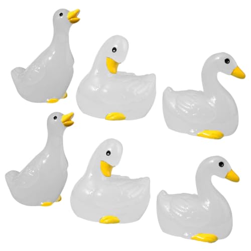 Gatuida 6 Stück Miniatur Leuchtende Enten Figuren aus Resin Fluoreszierende Micro Landschaft Deko Detailreiche Miniatur Tischdekoration für Garten Succulenten und Puppenhaus Gatuida 6 Stück Miniatur Leuchtende Enten Figuren aus Resin Fluoreszierende Micro Landschaft Deko Detailreiche Miniatur Tischdekoration für Garten Succulenten und Puppenhaus von Gatuida