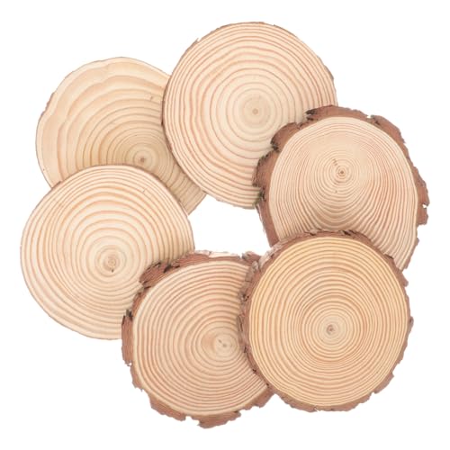 Gatuida 6 Stück Natürliche Unlackierte Runde Holzscheiben DIY Bastelholz für Untersetzer Malerei Dekoration und Handgemachte Wohnaccessoires Gatuida 6 Stück Natürliche Unlackierte Runde Holzscheiben DIY Bastelholz für Untersetzer Malerei Dekoration und Handgemachte Wohnaccessoires von Gatuida