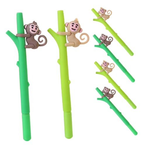 Gatuida 6 Stück Niedliche Affen Gelstifte mit Kappenmechanismus Ergonomischer Runder Schaft für Komfortables Schreiben Gleichmäßiger Tintenfluss Kreative Kugelschreiber für Schule Büro Gatuida 6 Stück Niedliche Affen Gelstifte mit Kappenmechanismus Ergonomischer Runder Schaft für Komfortables Schreiben Gleichmäßiger Tintenfluss Kreative Kugelschreiber für Schule Büro von Gatuida