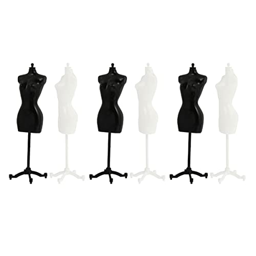 Gatuida 6 Stück Puppenständer für Kleidung Verstellbare Mannequins Schwarz und Weiß für Puppenzubehör Perfekten Präsentation von Puppenkleidern Gatuida 6 Stück Puppenständer für Kleidung Verstellbare Mannequins Schwarz und Weiß für Puppenzubehör Perfekten Präsentation von Puppenkleidern von Gatuida