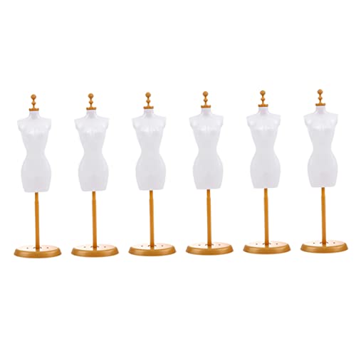 Gatuida 6 Stück Puppenstand für Kleidungsstücke DIY Mannequin Modell Stabil und Kompakt für Puppenkleidung und Kreatives Sicher für Perfektes Zubehör für Kleine Designer von Gatuida