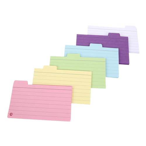 Gatuida 6 Stück Sechsfarbige Notizblöcke Liniert Memo Pads für Notizen Karteikarten und Lernkarten für Schule Büro und Zuhause Gatuida 6 Stück Sechsfarbige Notizblöcke Liniert Memo Pads für Notizen Karteikarten und Lernkarten für Schule Büro und Zuhause von Gatuida