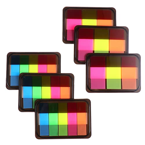 Gatuida 6 Stück Selbstklebende Sticker für Schule und Büro Bunte Index Tabs zur Kennzeichnung und Organisation Zufällige Designs für Notizen und Erinnerungen von Gatuida