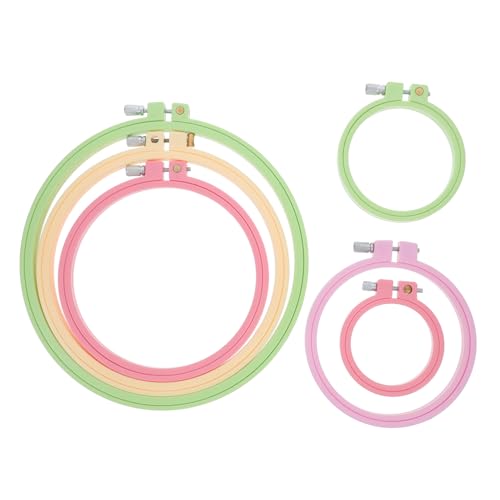Gatuida 6 Stück Teiliges Abs Stickrahmen Langlebige Vielseitige Stickerei Ringe Stabiler Rahmen zum Fixieren für DIY Needlework für Dekoration und Handarbeitsprojekte Gatuida 6 Stück Teiliges Abs Stickrahmen Langlebige Vielseitige Stickerei Ringe Stabiler Rahmen zum Fixieren für DIY Needlework für Dekoration und Handarbeitsprojekte von Gatuida