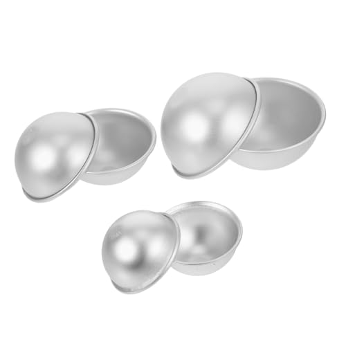 Gatuida 6 Stück Teiliges Badebomben formen Aluminiumlegierung Stabile DIY Badekugel backformen für Hausgemachte Badebomben Vielseitige Badekugeln Seifenherstellung Praktisches von Gatuida