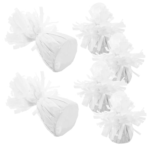 Gatuida 6 Stück Teiliges Ballongewicht Weiß Aluminiumfolie Helium Ballon Beschwerer Wiederverwendbar Geeignet für Latex und Folienballons für Hochzeit Geburtstag Party Tischdekoration Gatuida 6 Stück Teiliges Ballongewicht Weiß Aluminiumfolie Helium Ballon Beschwerer Wiederverwendbar Geeignet für Latex und Folienballons für Hochzeit Geburtstag Party Tischdekoration von Gatuida