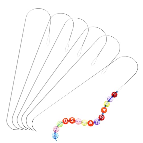 Gatuida 6 Stück Teiliges Beading Tool Gebogene Perlennadeln aus Metall Langlebig und Rostfrei Ergonomisches Design für Einfaches Auffädeln von Perlen für Schmuckherstellung und Stickerei Gatuida 6 Stück Teiliges Beading Tool Gebogene Perlennadeln aus Metall Langlebig und Rostfrei Ergonomisches Design für Einfaches Auffädeln von Perlen für Schmuckherstellung und Stickerei von Gatuida