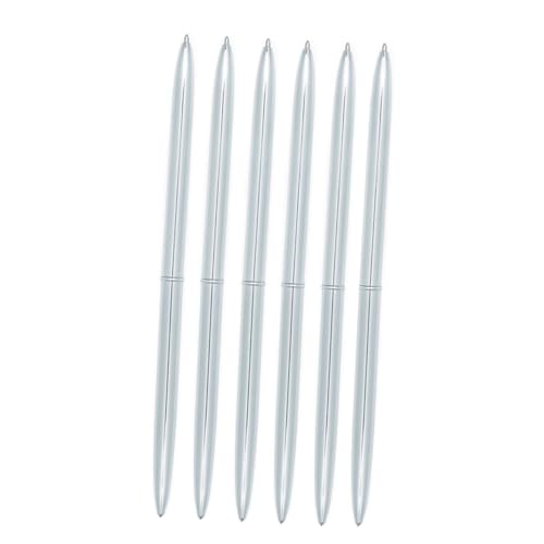 Gatuida 6 Stück Teiliges Dualkopf Metall Kugelschreiber Drehbar Leichtes Design Blaue Tinte Silberfarbener Stift für Schule Büro und Alltagsschreibwaren Gatuida 6 Stück Teiliges Dualkopf Metall Kugelschreiber Drehbar Leichtes Design Blaue Tinte Silberfarbener Stift für Schule Büro und Alltagsschreibwaren von Gatuida