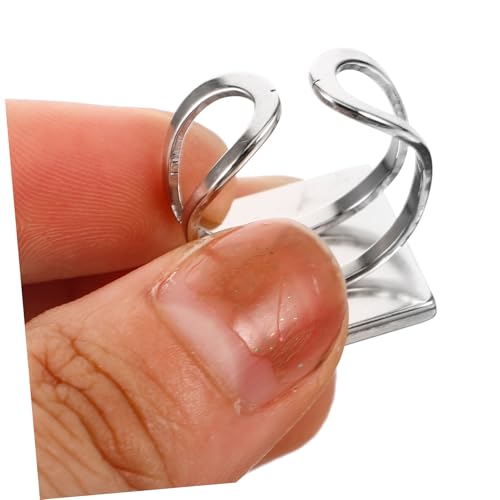 Gatuida 6 Stück Teiliges Edelstahl Ringrohling Verstellbar Flacher Ringträger DIY Schmuckherstellung Zubehör für Individuelle Fingerringe Quadratisch Langlebig Vielseitig von Gatuida