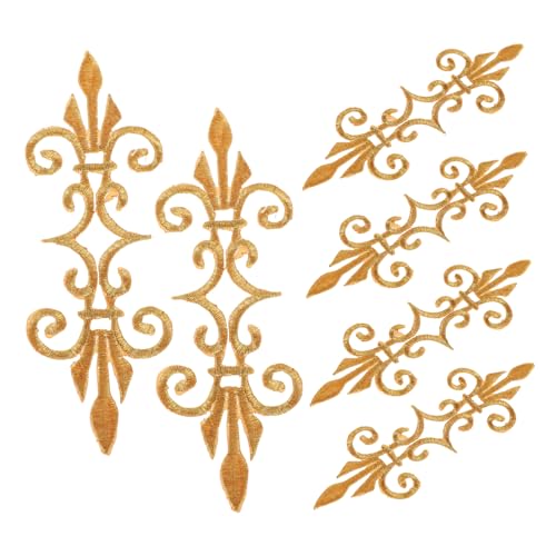 Gatuida 6 Stück Teiliges Goldene und Silberne Blumenstickerei Applikationen für Aufbügelbare Diy Patches für Vintage Kleidung Hochwertige Stoffverzierung für Bühnenkostüme Gatuida 6 Stück Teiliges Goldene und Silberne Blumenstickerei Applikationen für Aufbügelbare Diy Patches für Vintage Kleidung Hochwertige Stoffverzierung für Bühnenkostüme von Gatuida