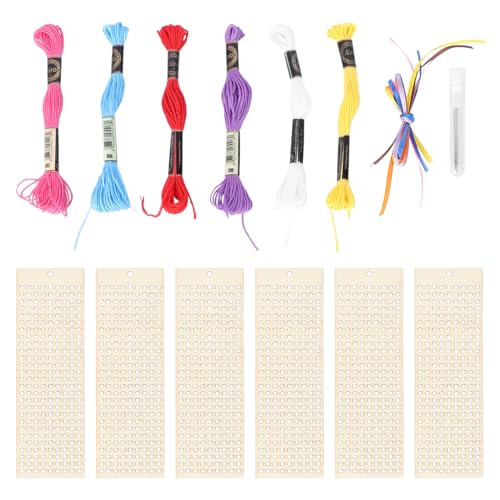 Gatuida 6 Stück Teiliges Holz Kreuzstich Set Rechteckiges DIY Lesezeichen Bastelset mit Zufälligen Fadenfarben für Kreative Bastelprojekte und Dekorationen Zufällige Farbe Zufällige Farbe Gatuida 6 Stück Teiliges Holz Kreuzstich Set Rechteckiges DIY Lesezeichen Bastelset mit Zufälligen Fadenfarben für Kreative Bastelprojekte und Dekorationen Zufällige Farbe Zufällige Farbe von Gatuida