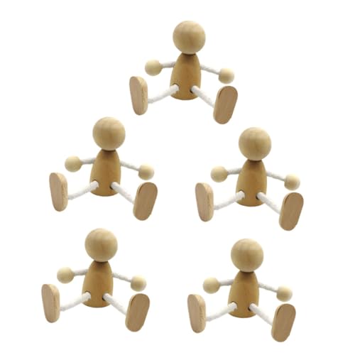 Gatuida 6 Stück Teiliges Holzfiguren zum Bemalen Flexible DIY Holzpuppen mit Beweglichen Armen und Beinen Glatte Oberfläche Kinderfreundliche Bastelsets Miniatur Dekoration für Zuhause Gatuida 6 Stück Teiliges Holzfiguren zum Bemalen Flexible DIY Holzpuppen mit Beweglichen Armen und Beinen Glatte Oberfläche Kinderfreundliche Bastelsets Miniatur Dekoration für Zuhause von Gatuida